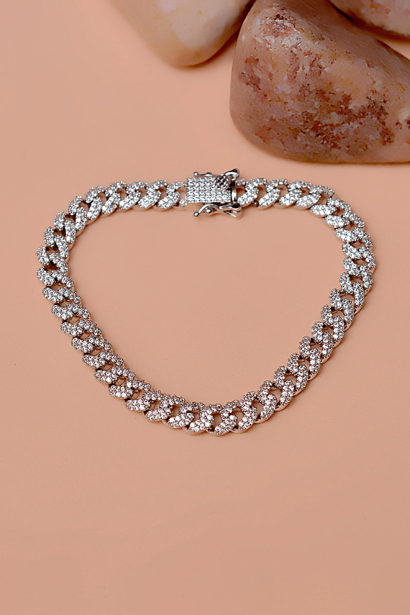 Party Wear Silver Bracelet