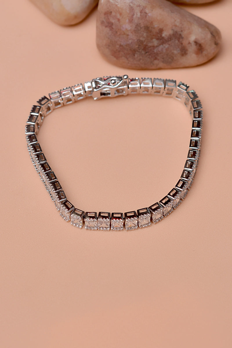 Party Wear Silver Bracelet