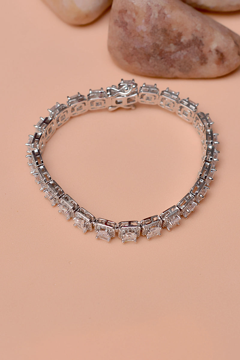 Party Wear Silver Bracelet