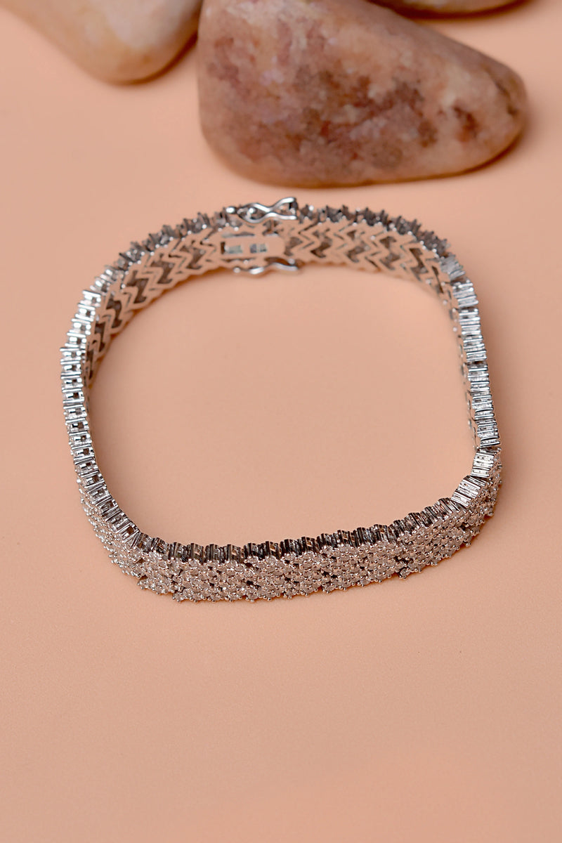 Party Wear Silver Bracelet
