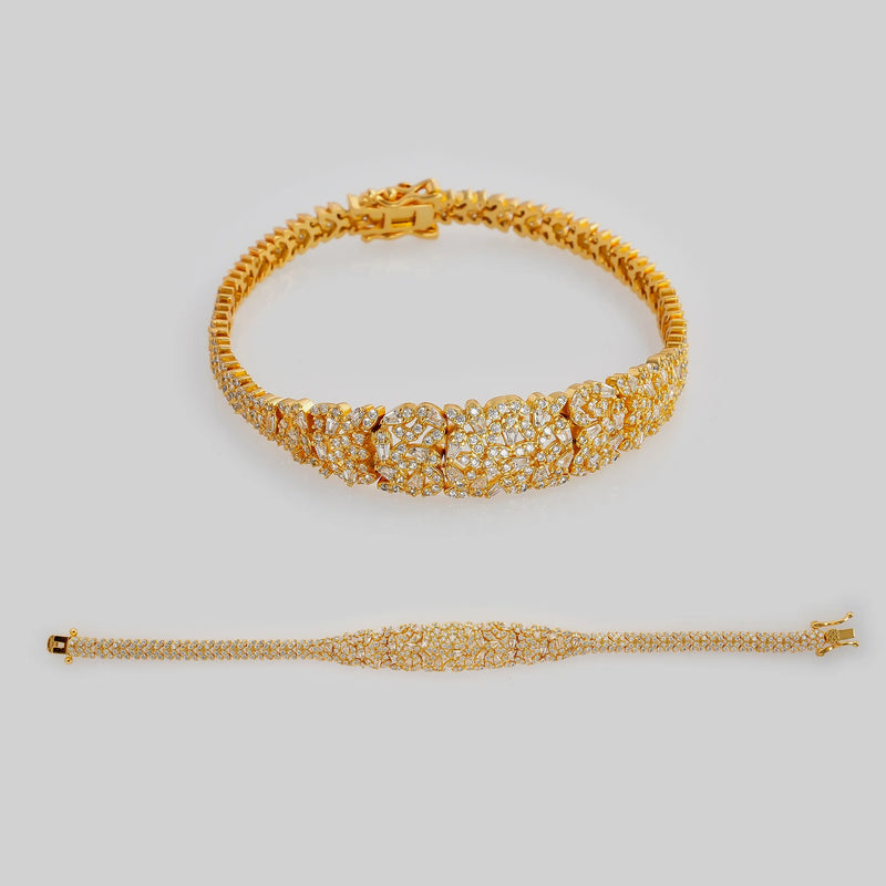Party Wear Golden Bracelet