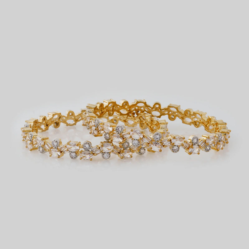 Size 2-6 Party Wear Green Bangles