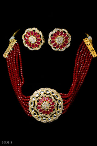 Engagement & Wedding Red Choker Necklace