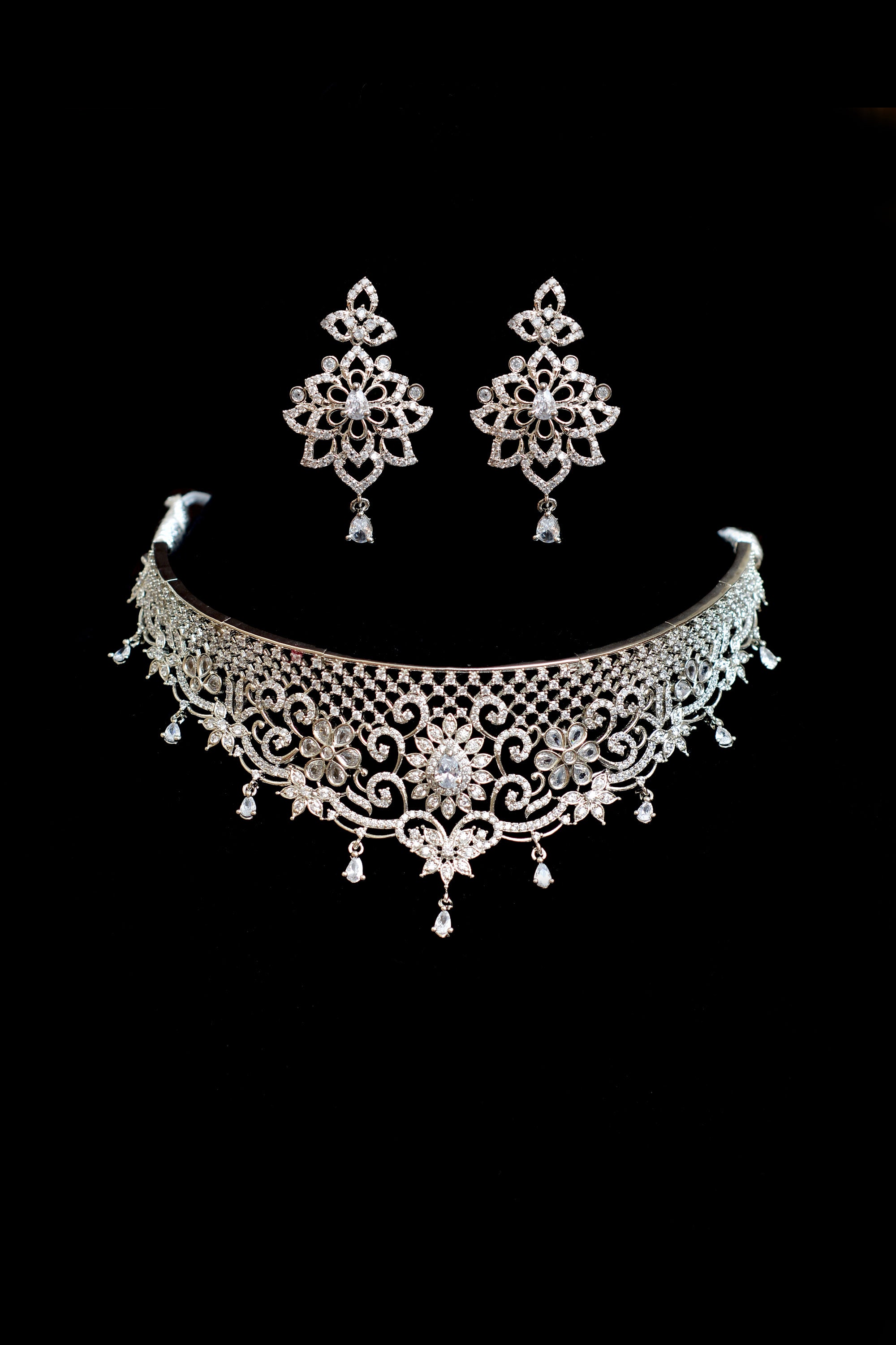 Engagement & Wedding Silver Choker Necklace