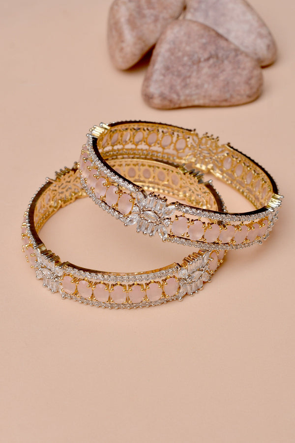 Size 2-8 Engagement & Wedding Pink Bangles