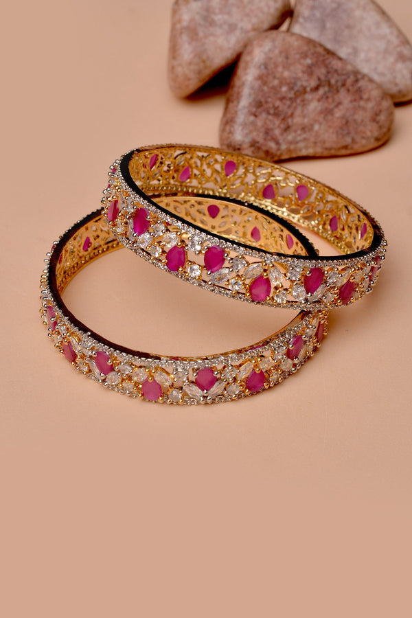 Size 2-6 Engagement & Wedding Red Bangles