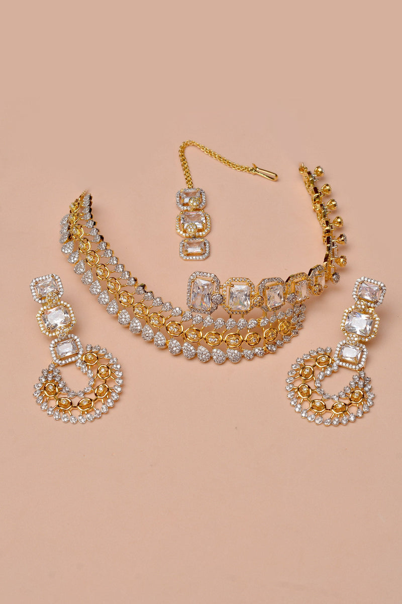 Engagement & Wedding Golden Choker Necklace