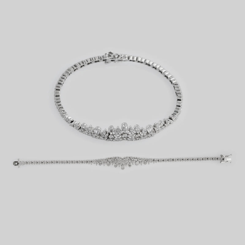Engagement & Wedding Silver Bracelet