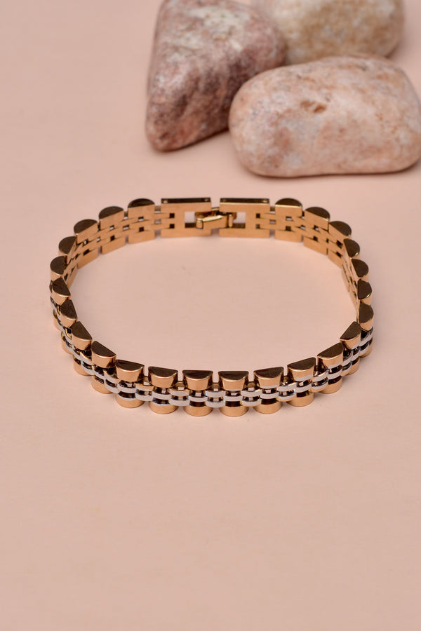 Gifting Dual Tone Bracelet