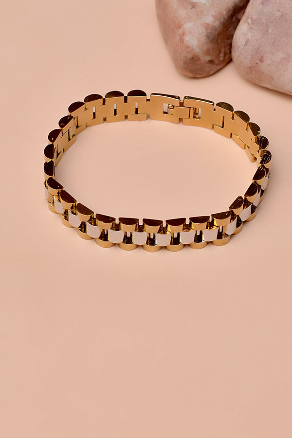 Gifting Dual Tone Bracelet