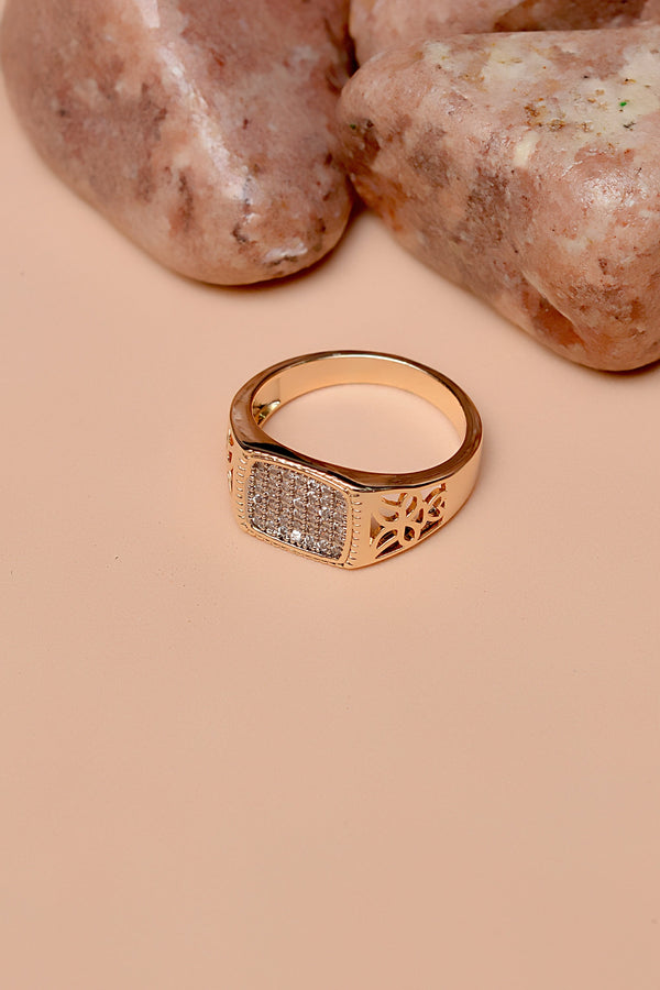 Size 11 Daily Wear Golden Ring