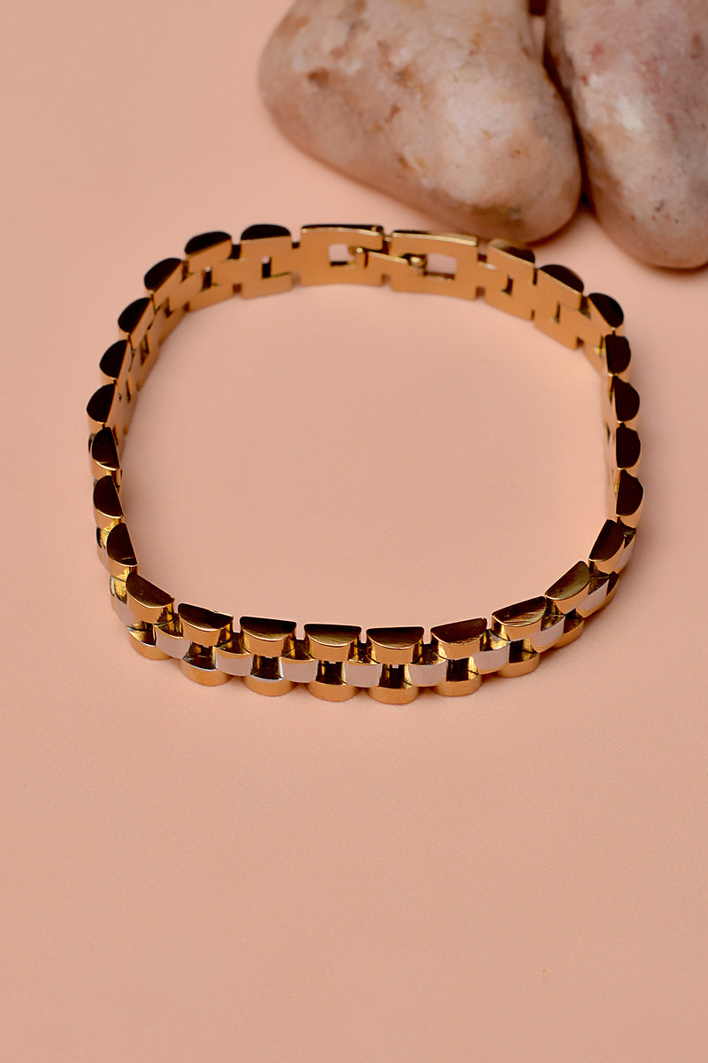 Gifting Dual Tone Bracelet