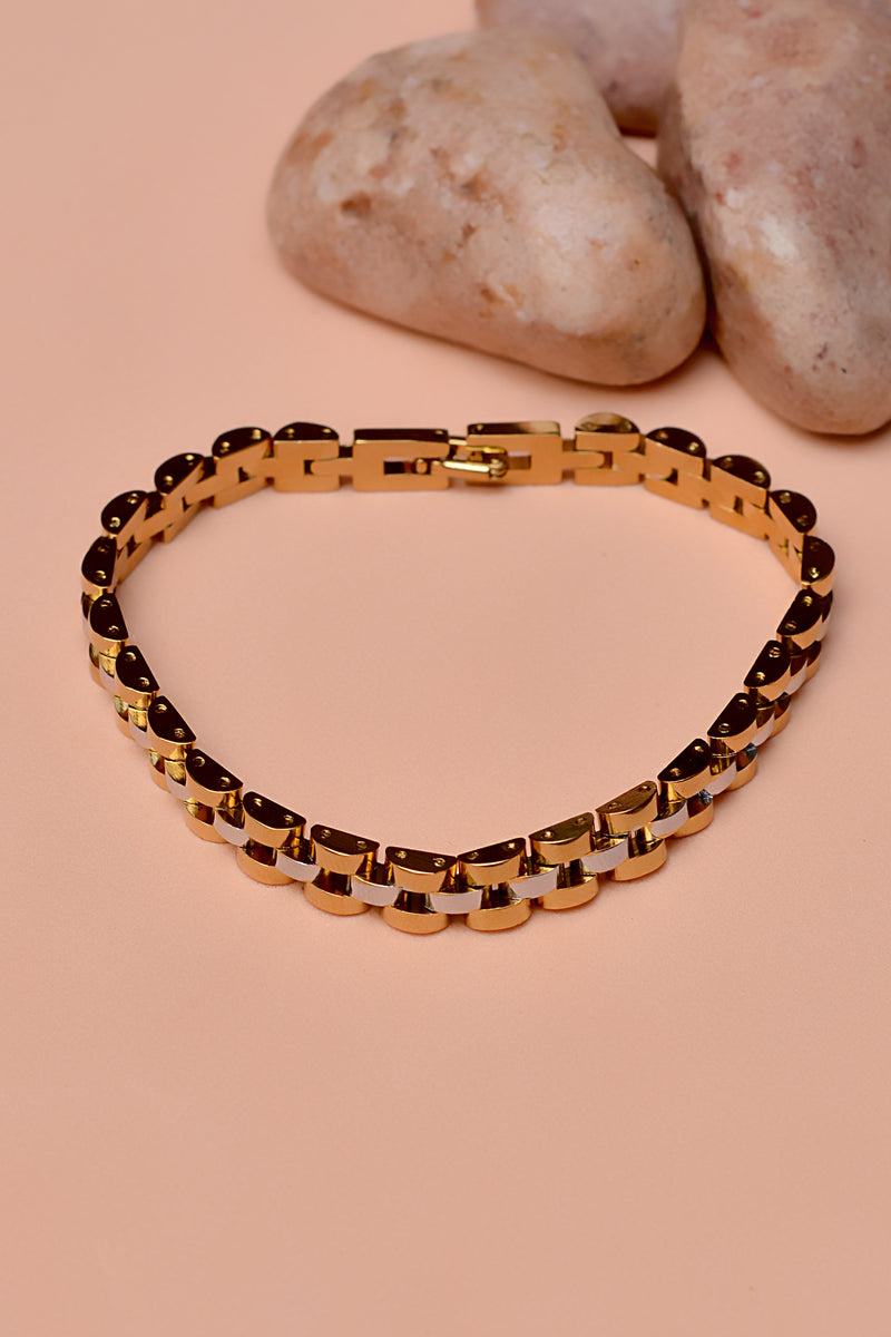 Gifting Dual Tone Bracelet