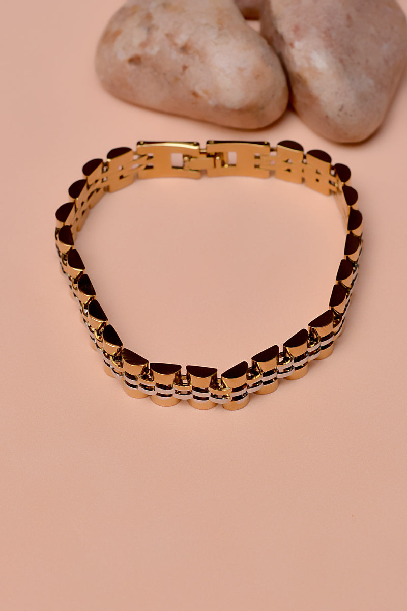 Gifting Dual Tone Bracelet