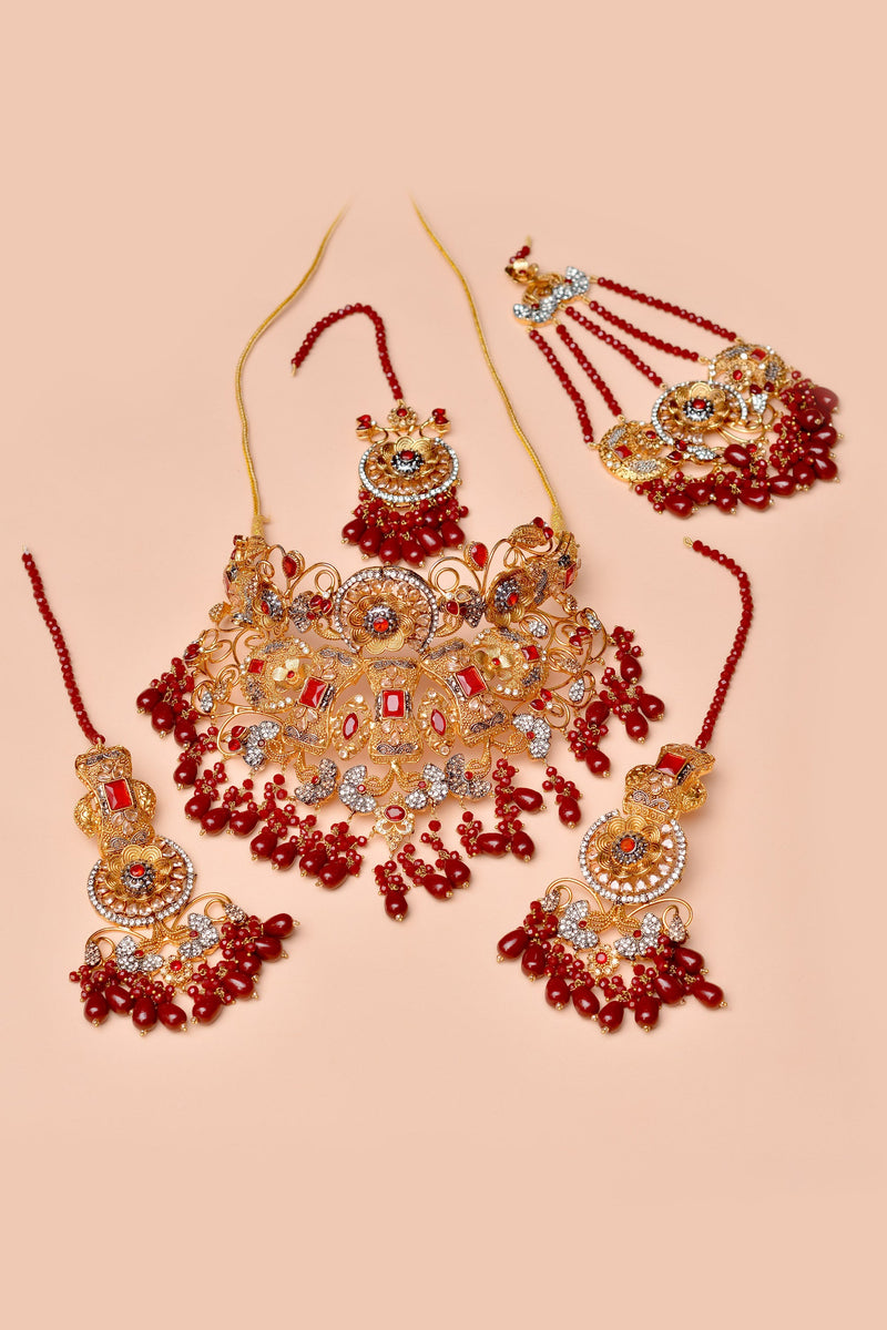Bride of Tomorrow Red Bridal Set