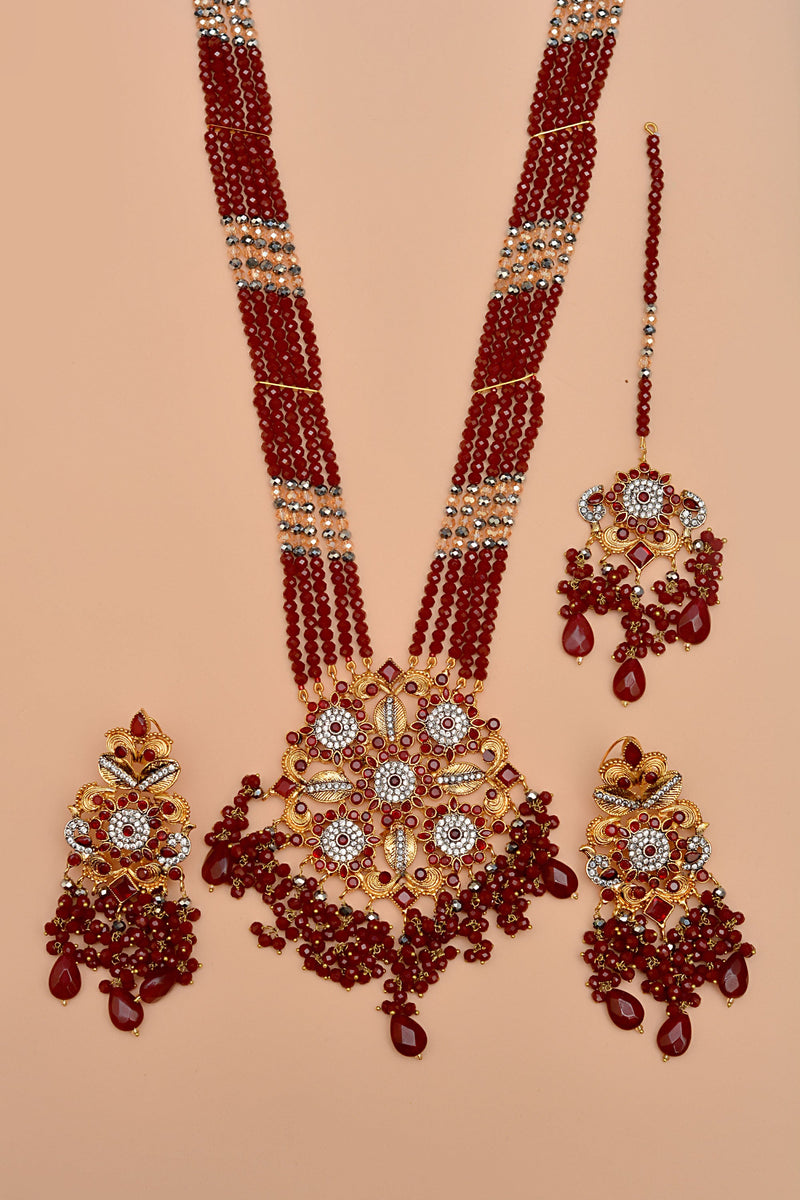 Bride of Tomorrow Red Maala Necklace