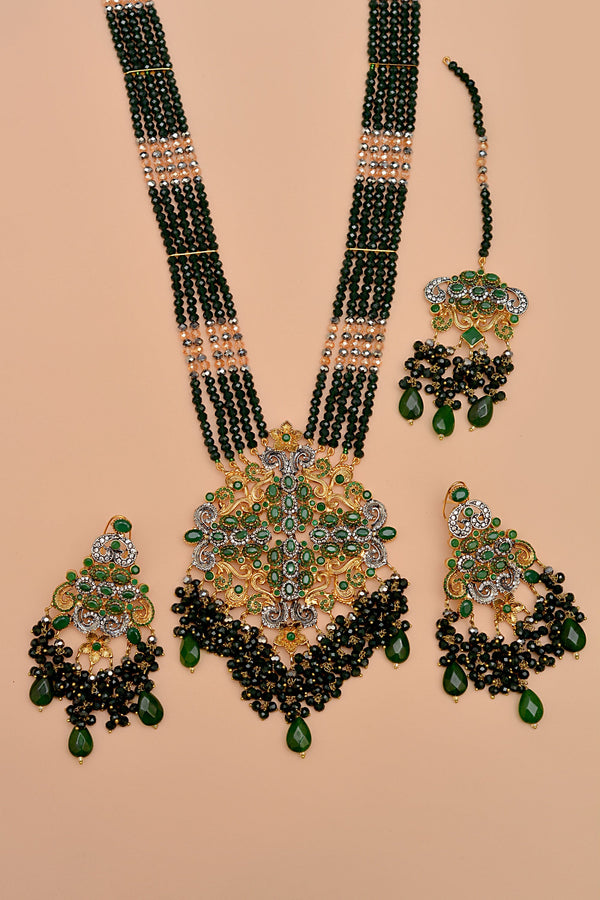 Bride of Tomorrow Green Maala Necklace