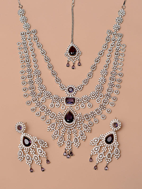 Bride of Tomorrow Purple Bridal Set