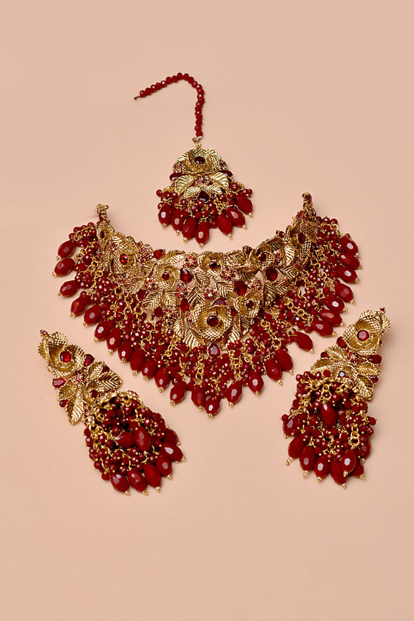 Bride of Tomorrow Red Bridal Set