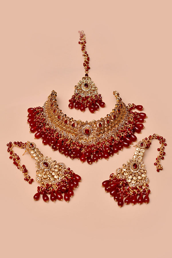 Bride of Tomorrow Red Bridal Set