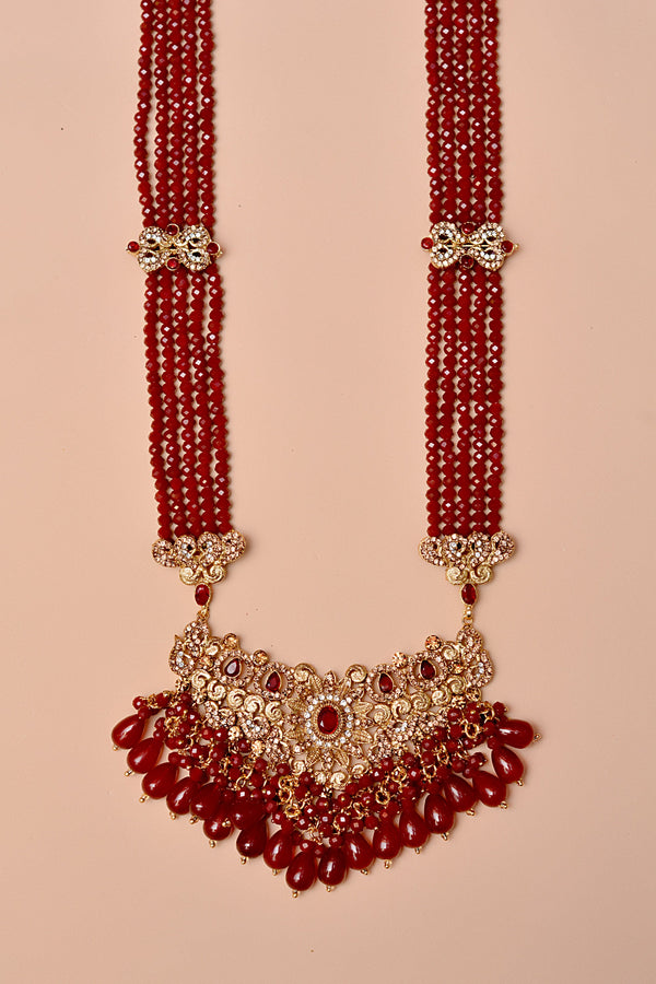 Bride of Tomorrow Red Maala Necklace