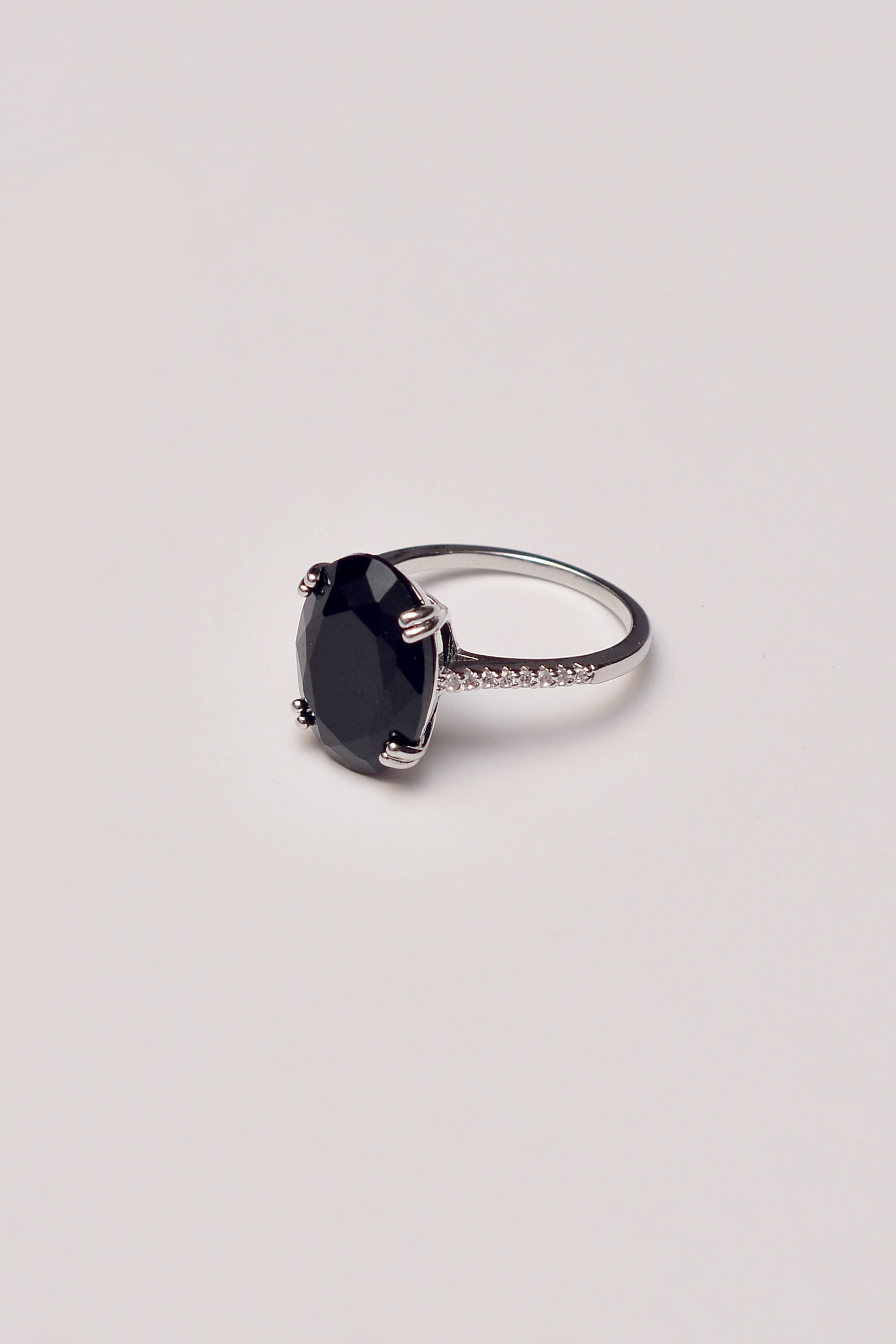 Size 7 Daily Wear Black Ring