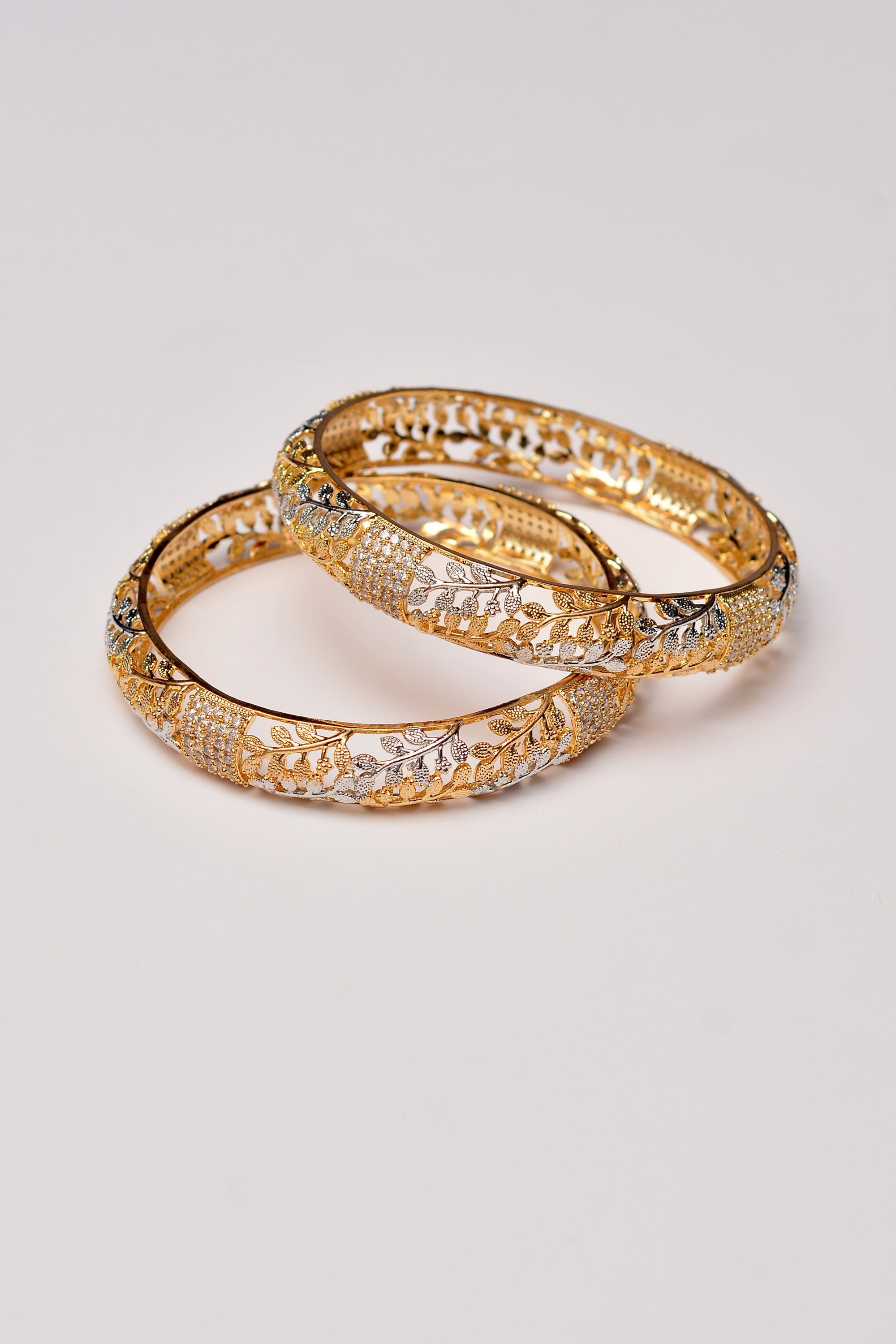 Size 2-6 Party Wear Golden Bangles